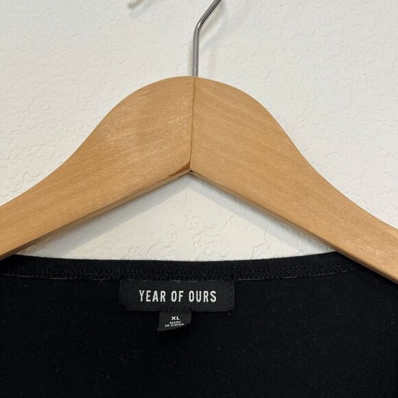 Year of Ours Body Black Sleeveless V-Neck Jumpsuit Onesie Women's Size XL - Picture 6 of 6